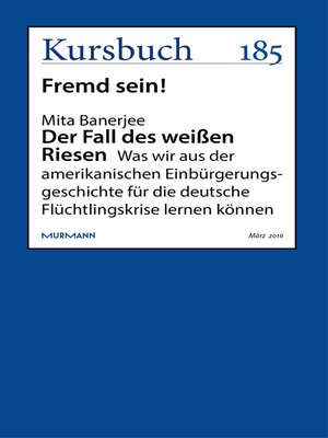 cover image of Der Fall des weißen Riesen